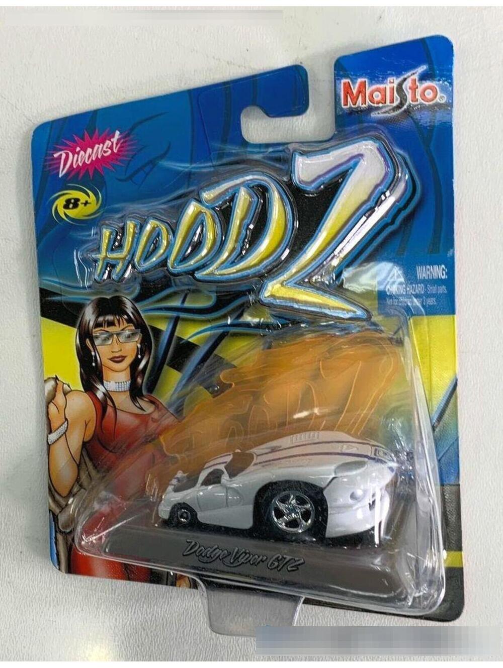 Maisto HoodZ White Dodge Viper GT2